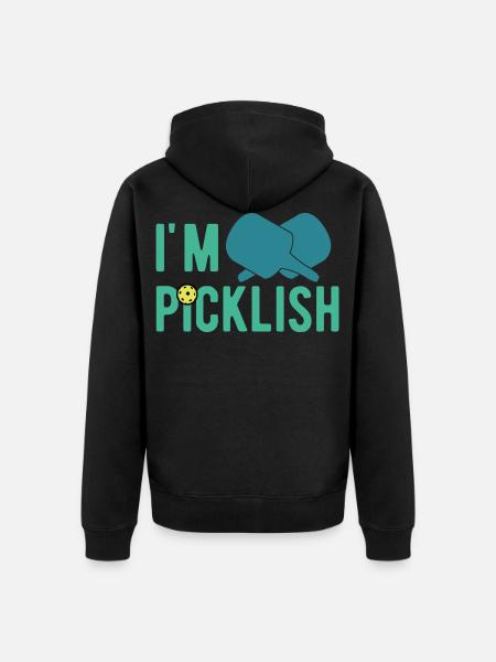 Pickleballs Pickleball - Unisex Premium Bio Zip Hoodie - Schwarz