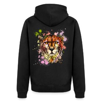 Guépard Protection de la nature Protection de la nature - Veste à capuche bio Premium Unisexe - noir - Dos - Nico (187cm)