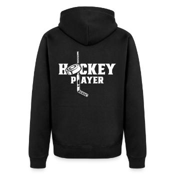 Hockeyeur Sport Équipe de hockey - Veste à capuche bio Premium Unisexe - noir - Dos - Nico (187cm)