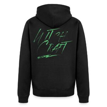 Witchcraft Magic Witch WitchEs WitchEs - Unisex Premium Organic Zip Hoodie - black - Back - Nico (187cm)