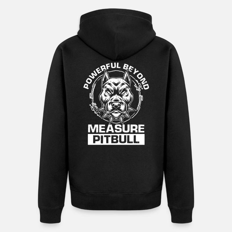 Pitbull chien de combat - Veste à capuche bio Premium Unisexe - noir