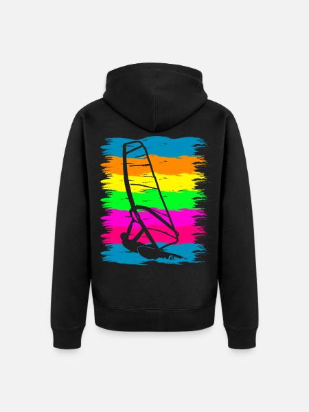 Windsurfing Windsurfing Sports Windsurfer - Unisex Premium Organic Zip Hoodie - black