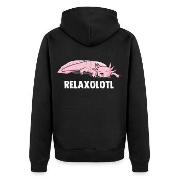Axolotl - Veste à capuche bio Premium Unisexe - noir - Dos - Nico (187cm)