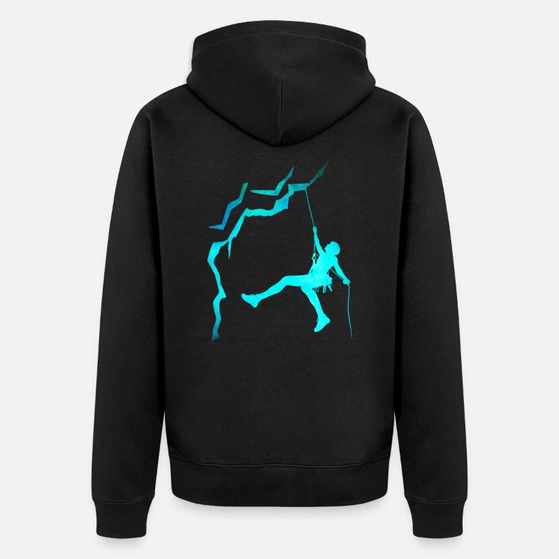 Escalade grimpeuse / grimpeur - Veste à capuche bio Premium Unisexe - noir