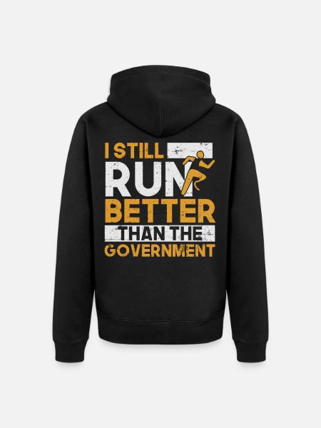 Amputation Rollstuhl - Unisex Premium Bio Zip Hoodie - Schwarz