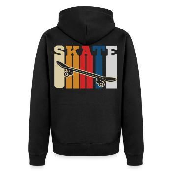 Skateboard skateboard skateboard skate skate Halfpipe - Veste à capuche bio Premium Unisexe - noir - Dos - Nico (187cm)
