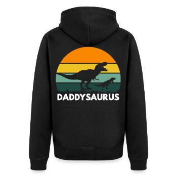 Dinosaurs Tyrannosaurus Rex T-Rex - Veste à capuche bio Premium Unisexe - noir - Dos - Nico (187cm)