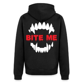 Vampire vampire vampire chauve-souris Gothic Vamp Halloween - Veste à capuche bio Premium Unisexe - noir - Dos - Nico (187cm)