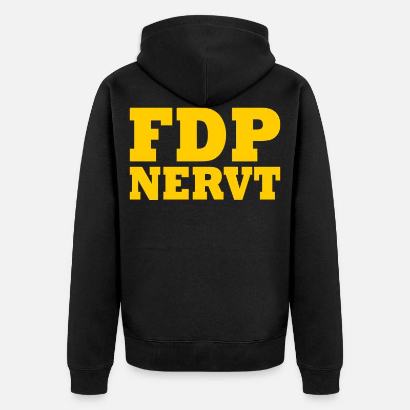 Fdp - Unisex Premium Bio Zip Hoodie - Schwarz
