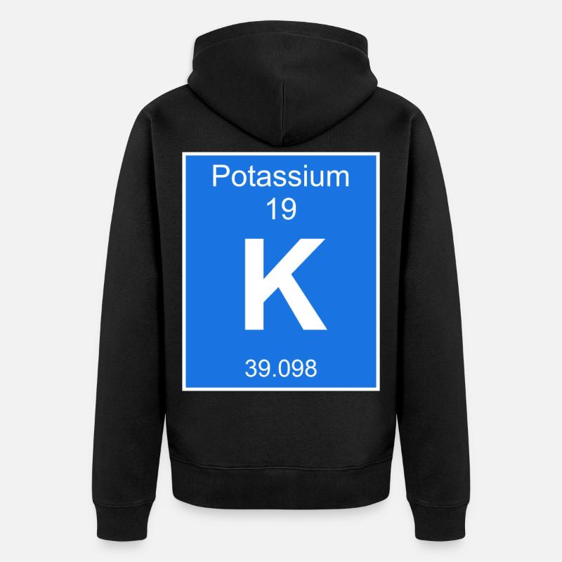 potassium potassium chimique chimique - Veste à capuche bio Premium Unisexe - noir