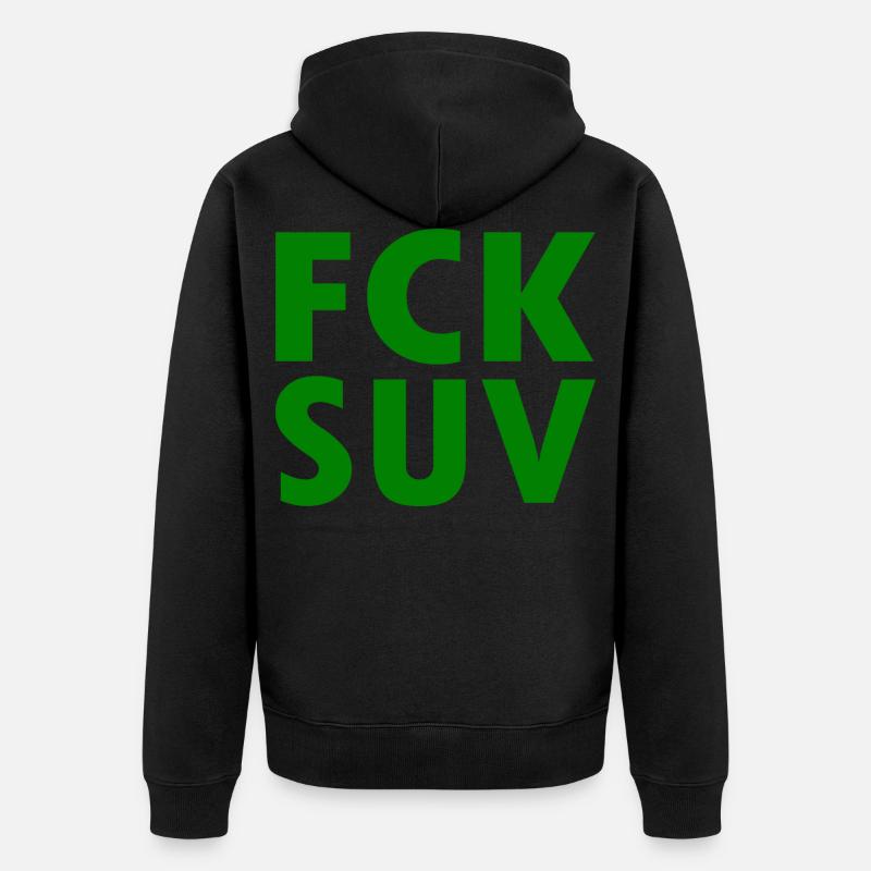 Fck suv - Veste à capuche bio Premium Unisexe - noir