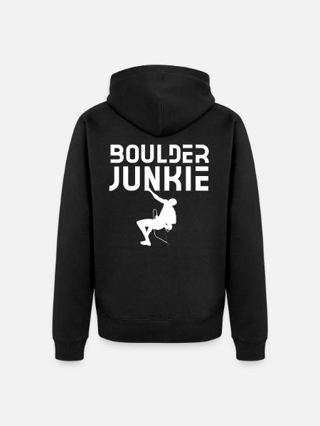Boulder Junkie Bouldering Boulderer Bouldering - Unisex Premium Organic Zip Hoodie - black