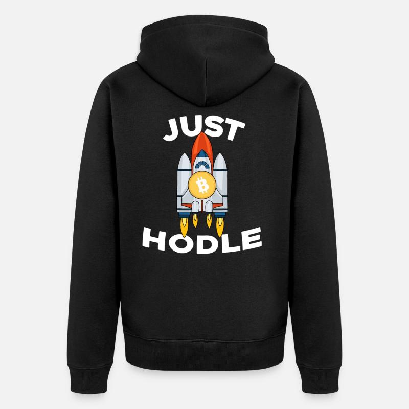 Bitcoin - Veste à capuche bio Premium Unisexe - noir