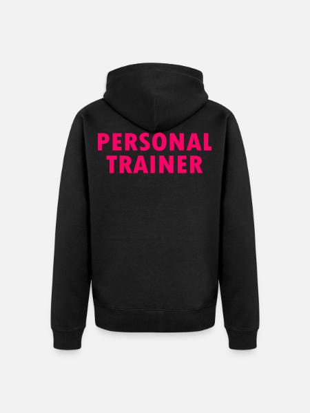 Personal trainer - Unisex Premium Organic Zip Hoodie - black