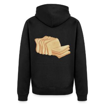 Pain Toast Leib - Veste à capuche bio Premium Unisexe - noir - Dos - Nico (187cm)