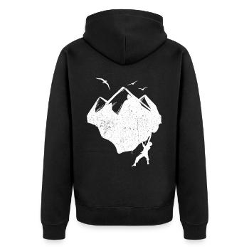Escalade cadeau escalade rocheuse Sports de montagne Climbing - Veste à capuche bio Premium Unisexe - noir - Dos - Nico (187cm)