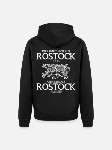 Rostock Rostocker Wappen - Unisex Premium Bio Zip Hoodie - Schwarz