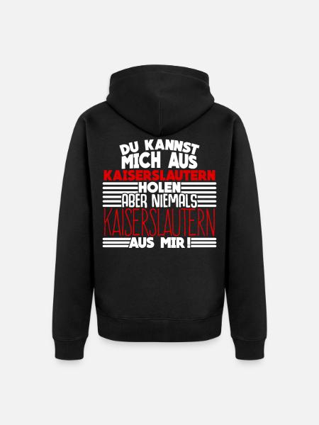 Kaiserslauterer Spruch Kaiserslautern - Unisex Premium Bio Zip Hoodie - Schwarz