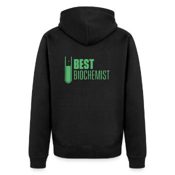 Meilleur biochimiste Bio Biochimie Biochimie - Veste à capuche bio Premium Unisexe - noir - Dos - Nico (187cm)