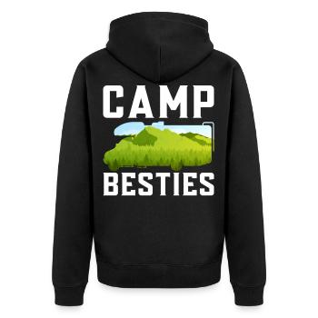 Camping Motorhome Campervan Camp - Veste à capuche bio Premium Unisexe - noir - Dos - Nico (187cm)