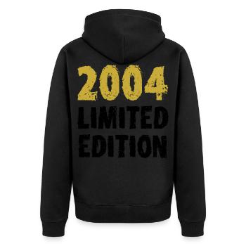 Édition Limitée 2004 Cadeau 18ème Anniversaire Décoration - Veste à capuche bio Premium Unisexe - noir - Dos - Nico (187cm)