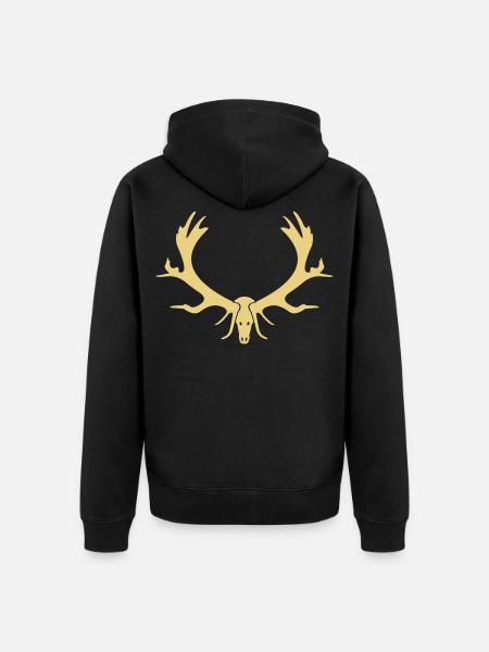 bois - Veste à capuche bio Premium Unisexe - noir