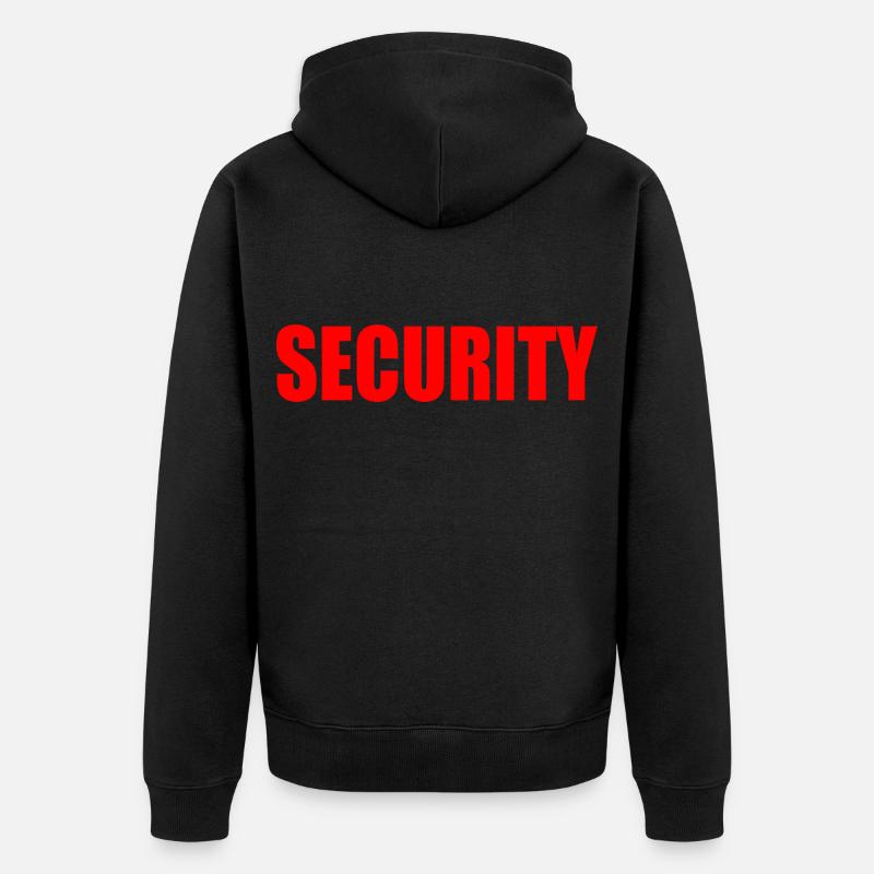 Security - Veste à capuche bio Premium Unisexe - noir