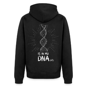 Roue BMX Tour Vélo de route DNA Chain Vélo enthus - Veste à capuche bio Premium Unisexe - noir - Dos - Nico (187cm)