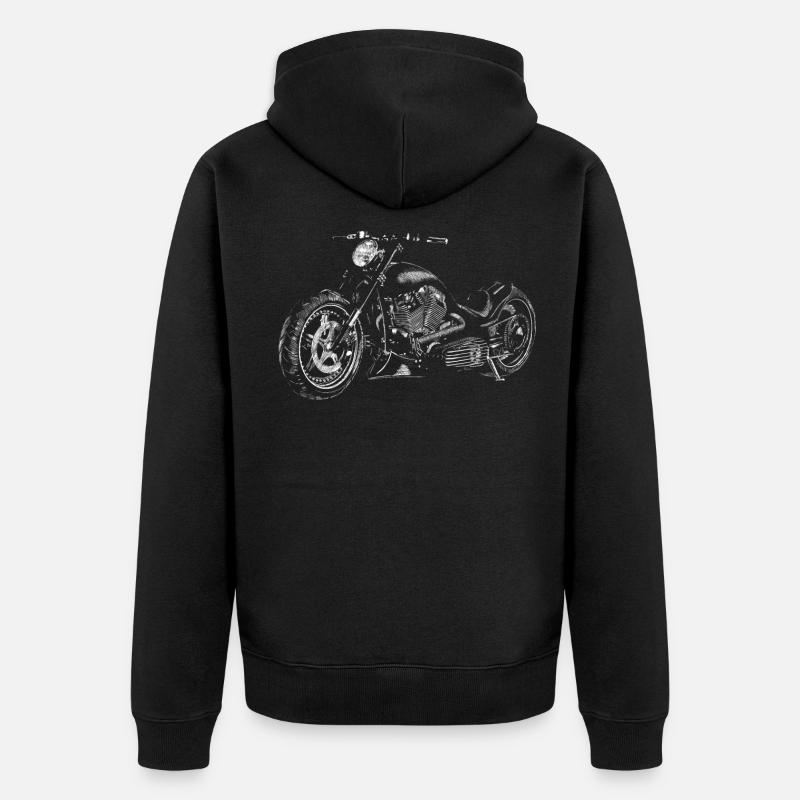 chopper - Veste à capuche bio Premium Unisexe - noir