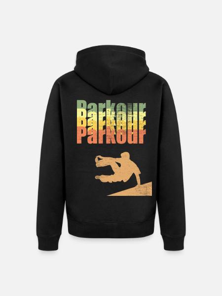 Parkour - Veste à capuche bio Premium Unisexe - noir