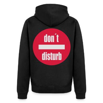 fonction - Veste à capuche bio Premium Unisexe - noir - Dos - Nico (187cm)