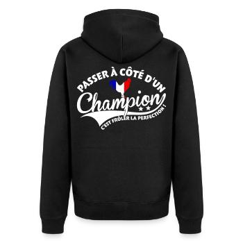 Champion Perfection - Veste à capuche bio Premium Unisexe - noir - Dos - Nico (187cm)