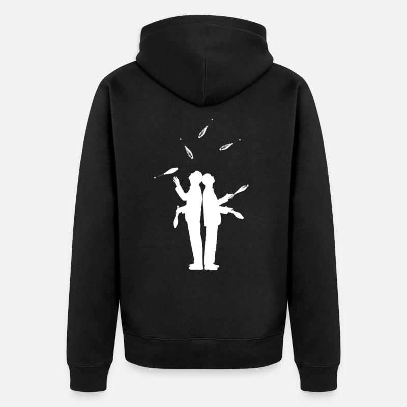 jongleur jonglage jonglage art hobby - Veste à capuche bio Premium Unisexe - noir