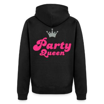 party_queen - Veste à capuche bio Premium Unisexe - noir - Dos - Nico (187cm)