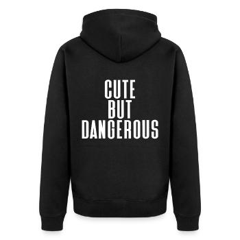 mignon - Veste à capuche bio Premium Unisexe - noir - Dos - Nico (187cm)