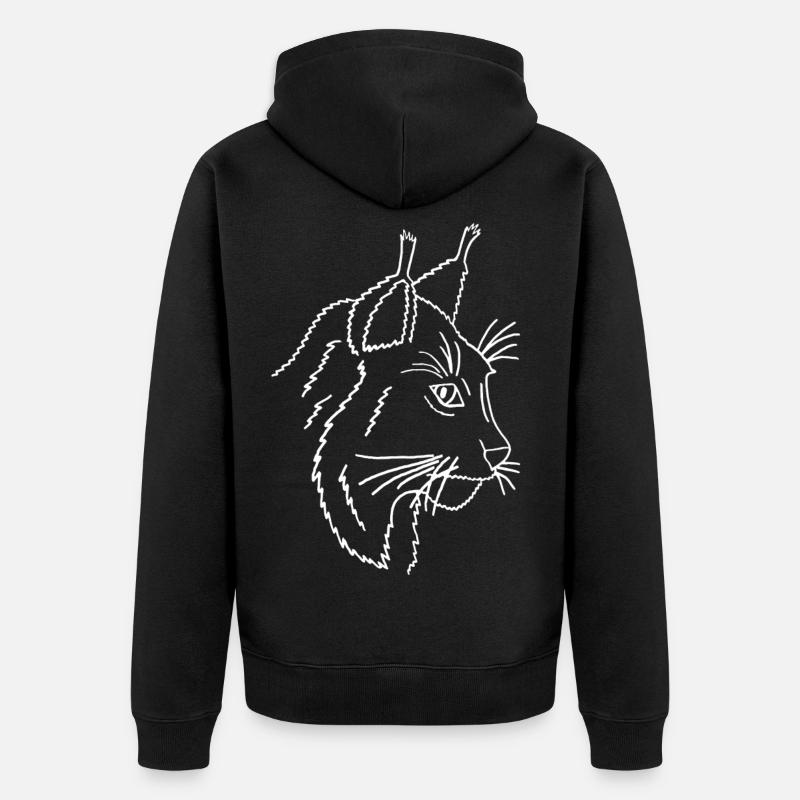 Lynx - Veste à capuche bio Premium Unisexe - noir