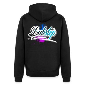 dubstep - Veste à capuche bio Premium Unisexe - noir - Dos - Nico (187cm)