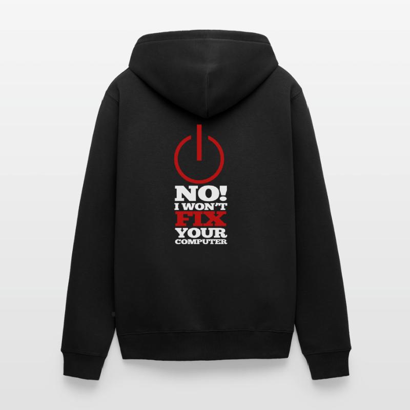 Computer Programm Code Nerd Script Hacker Unisex Premium Bio Zip Hoodie