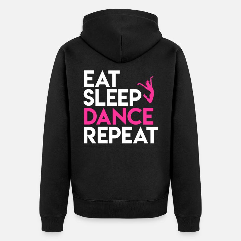Danse et Vie Devise Design - Veste à capuche bio Premium Unisexe - noir