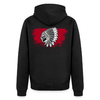 Chef indien - Veste à capuche bio Premium Unisexe - noir - Dos - Nico (187cm)