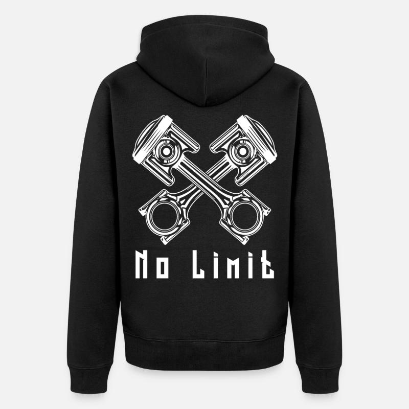 Aucune limite - Veste à capuche bio Premium Unisexe - noir