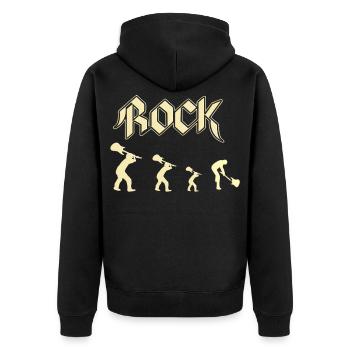 rock - Veste à capuche bio Premium Unisexe - noir - Dos - Nico (187cm)
