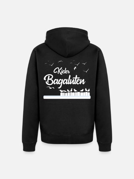Kieler Bagaluten - Unisex Premium Bio Zip Hoodie - Schwarz