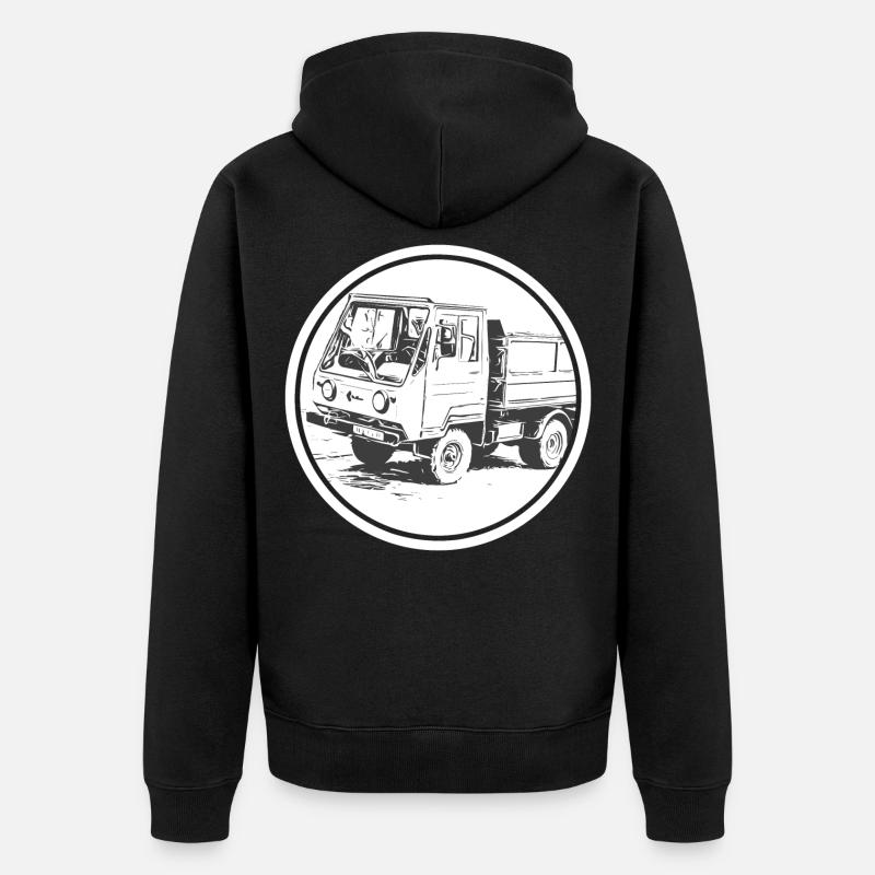 Multicar M25 - Unisex Premium Bio Zip Hoodie - Schwarz