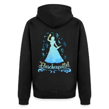 Bottle Putt - Bachelorettes JGA Princess - Unisex Premium Organic Zip Hoodie - black - Back - Nico (187cm)