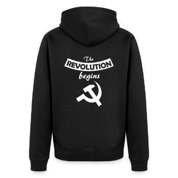 socialiste - Veste à capuche bio Premium Unisexe - noir - Dos - Nico (187cm)