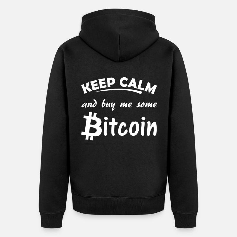 Bitcoin - Veste à capuche bio Premium Unisexe - noir