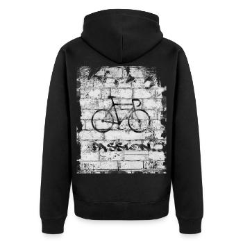 Bicyclette - Veste à capuche bio Premium Unisexe - noir - Dos - Nico (187cm)