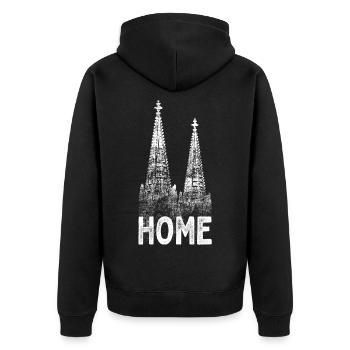 Cologne Heimat Home Carnival Love Cologne Cathédrale de Cologne - Veste à capuche bio Premium Unisexe - noir - Dos - Nico (187cm)