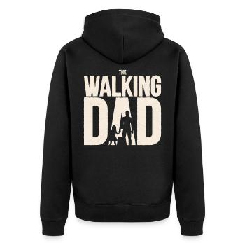 The Walking Dad - Veste à capuche bio Premium Unisexe - noir - Dos - Nico (187cm)